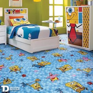 موکت ظریف مصور مدل باب اسفنجی