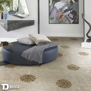 موکت ظریف مصور مدل ترنج